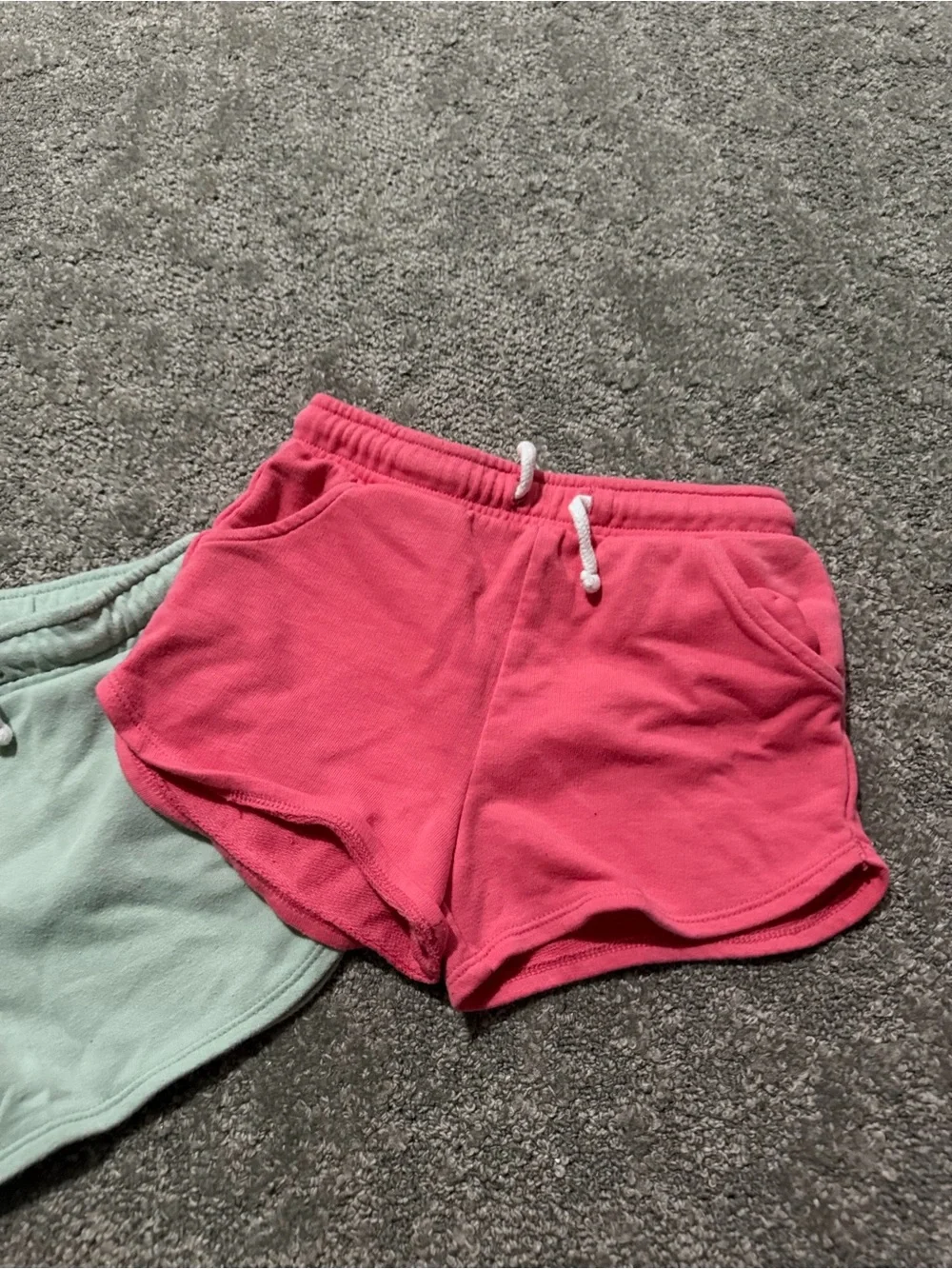 TWO Old Navy young girls 4T shorts‎ sweatpant material soft and comfy